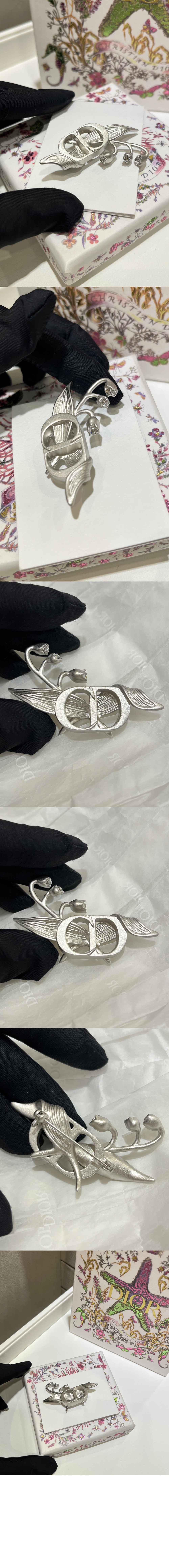 CD 은방울꽃 브로치 V1460 > 디올