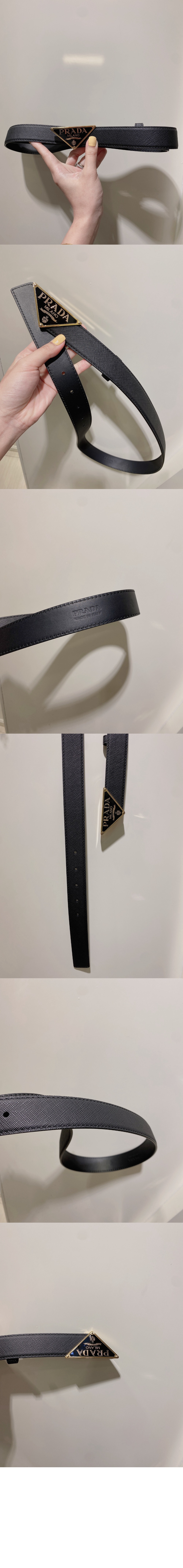 사피아노 벨트 삼각로고 2CM217 > 프라다