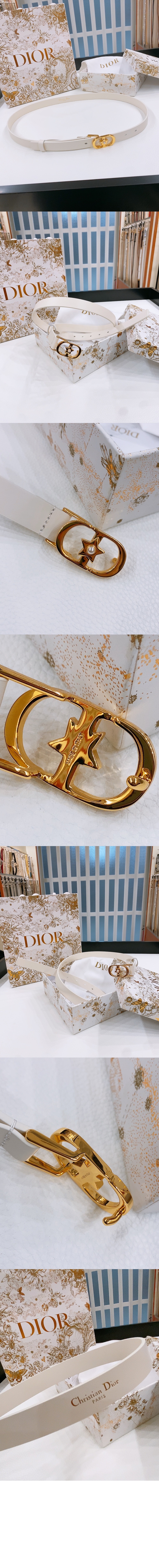 Lucky 30 Montaigne Star 벨트 B0448 > 디올