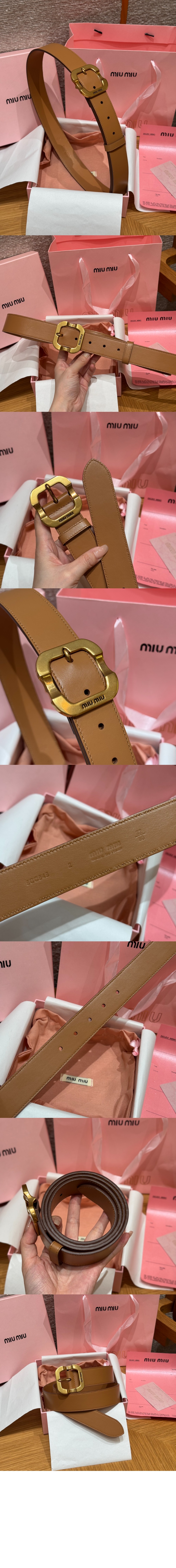 가죽 벨트 5CC663 > 미우미우