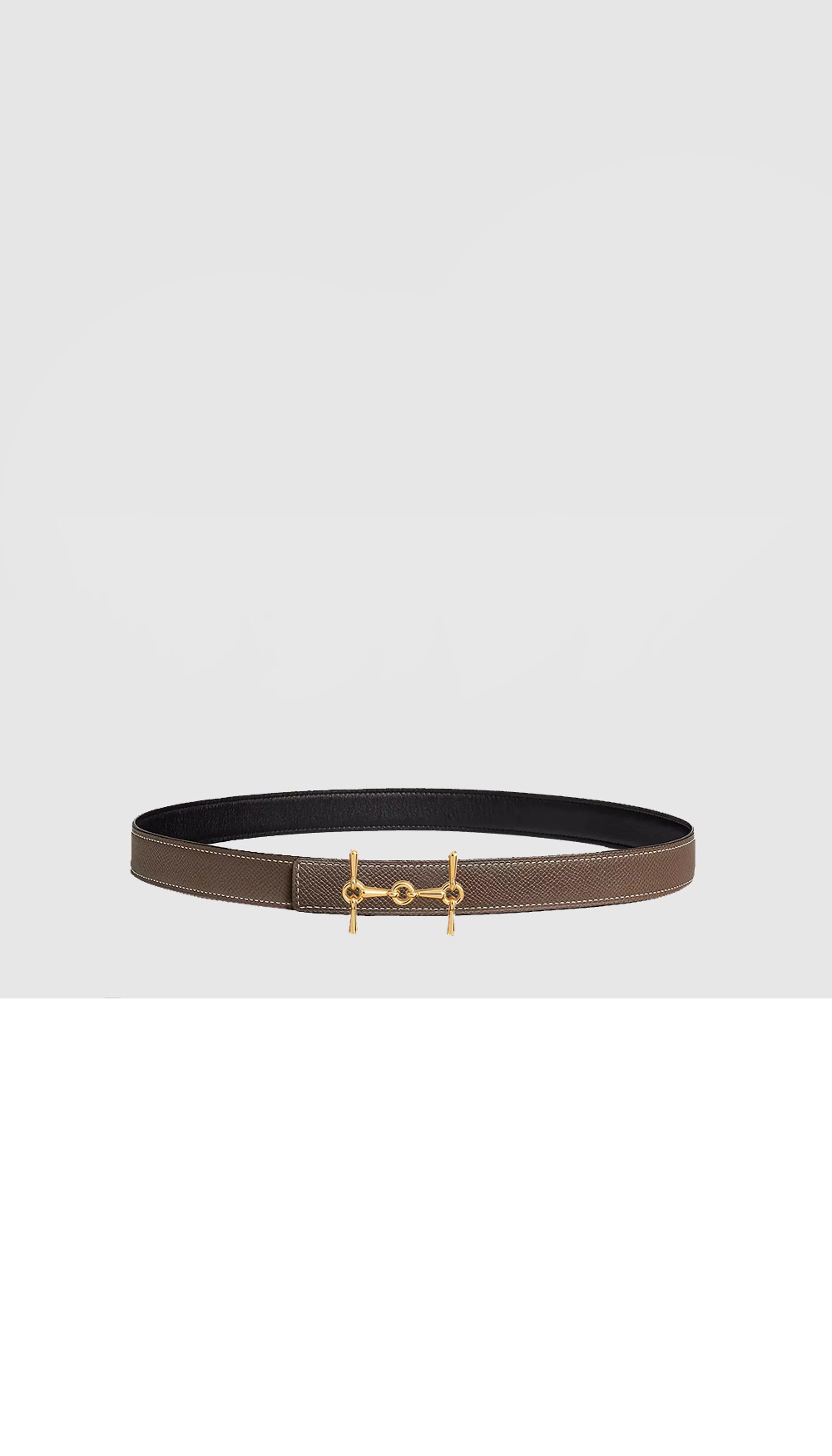 H Equestre 벨트 버클 리버서블 가죽 스트랩 > 에르메스