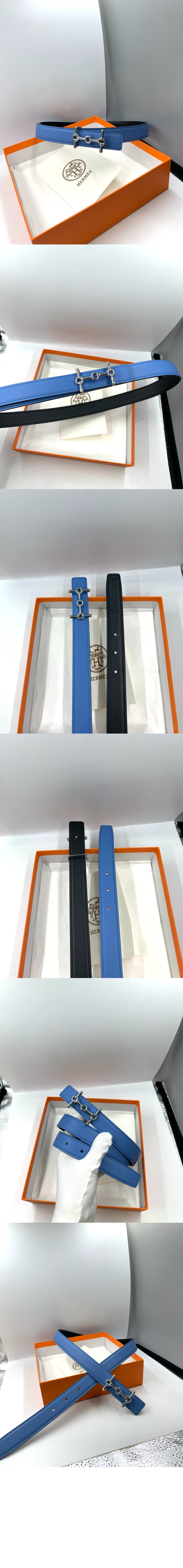 H Equestre 벨트 버클 리버서블 가죽 스트랩 > 에르메스