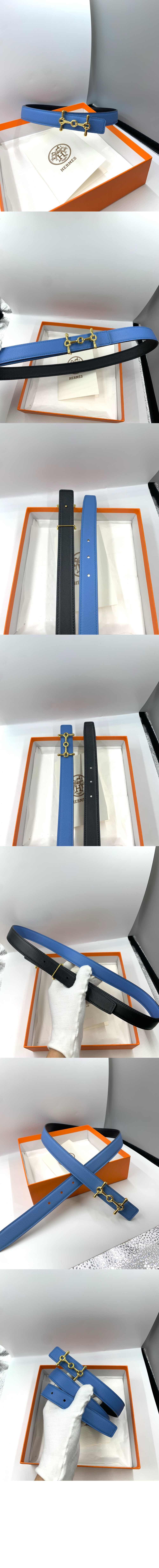 H Equestre 벨트 버클 리버서블 가죽 스트랩 > 에르메스