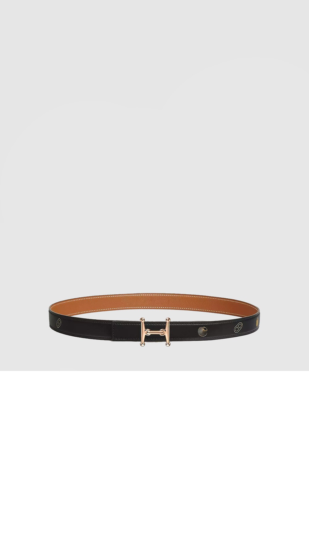 Mors H 벨트 버클 Hermes sur Mer 리버서블 가죽 스트랩 > 에르메스