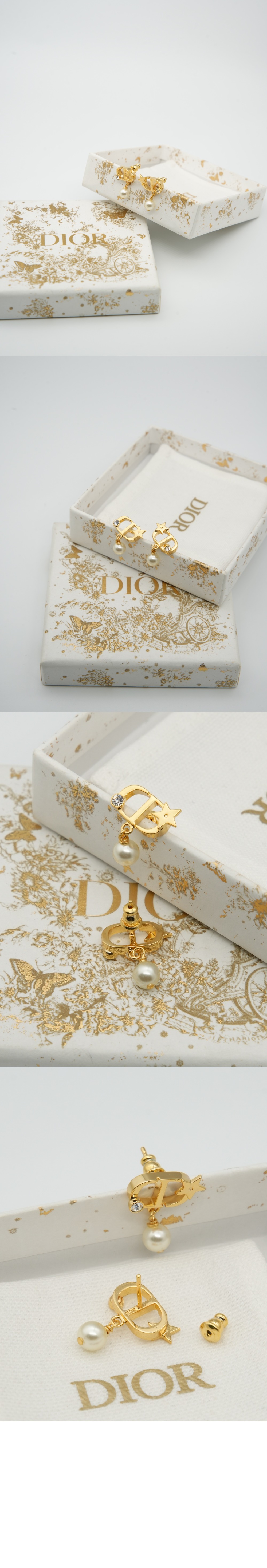 Petit CD Lucky Star 귀걸이 E4273 > 디올