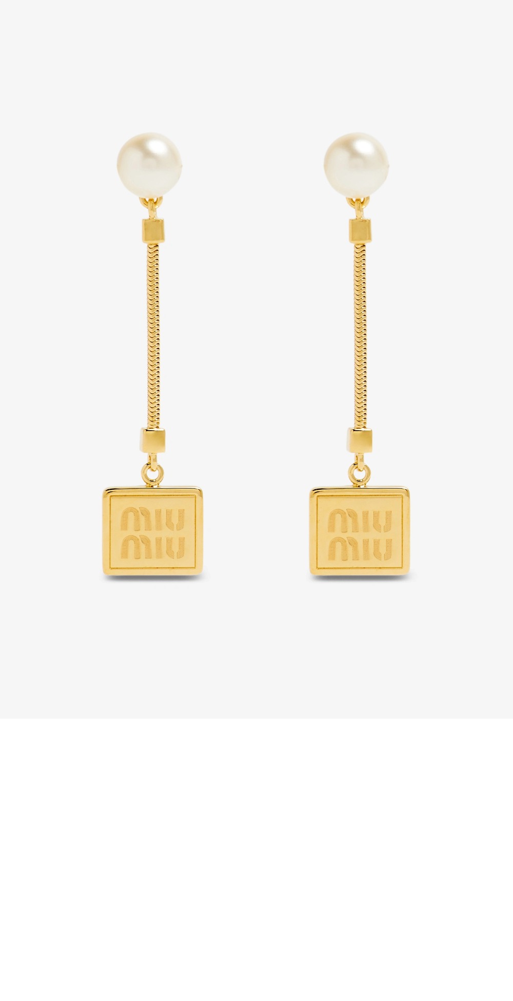 메탈 및 펄 귀걸이 5IO069 > 미우미우