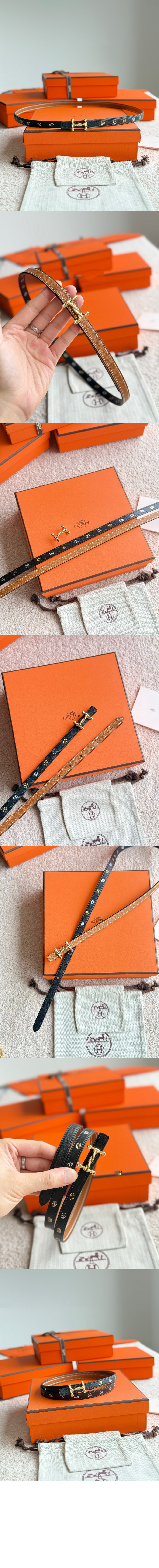 H Torsade 벨트 버클 Hermes sur Mer 리버서블 가죽 스트랩 > 에르메스