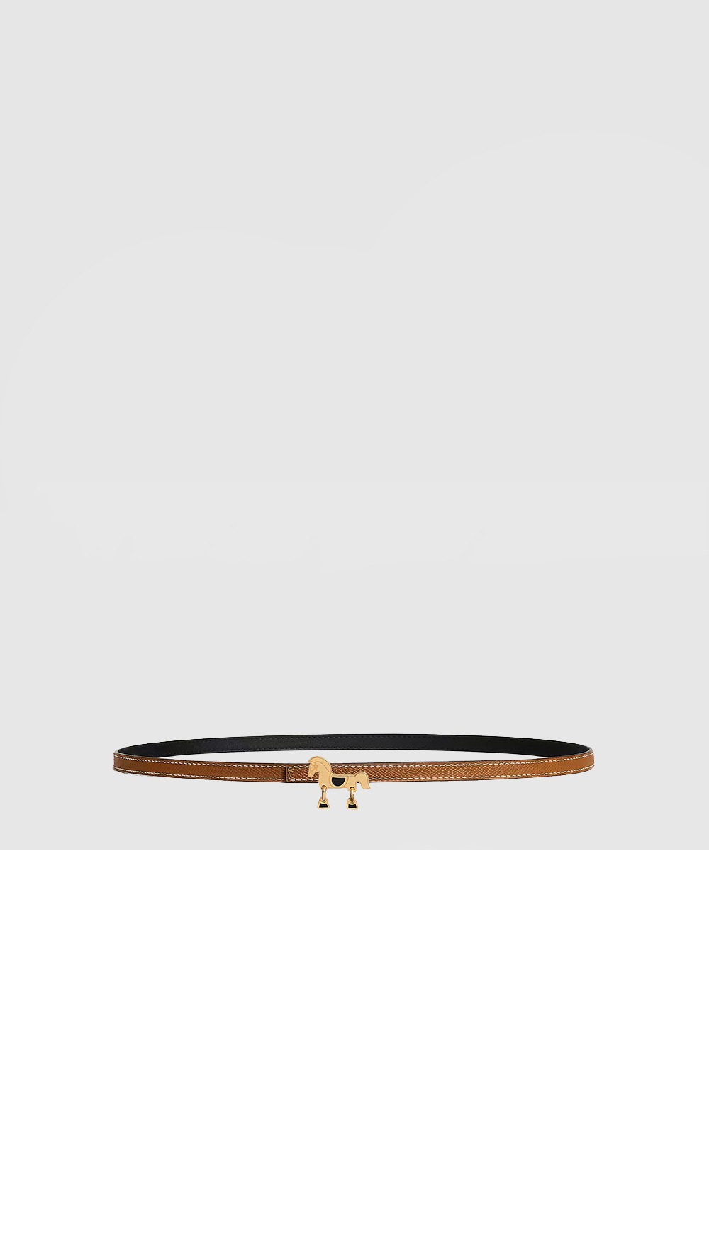 토르네이드 버클 양면 가죽 벨트 > 에르메스