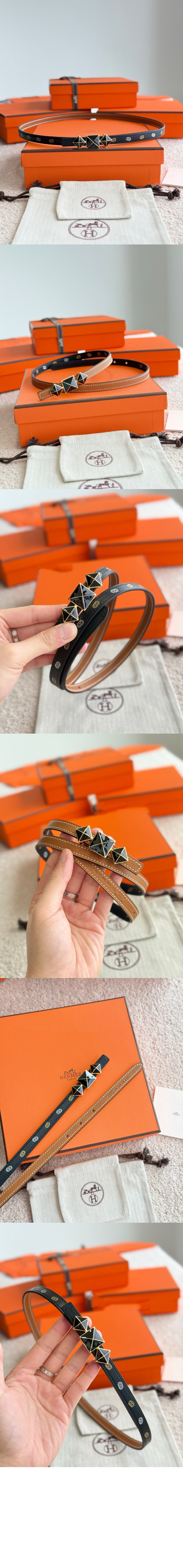 1925 벨트 버클 Hermes sur Mer 리버서블 가죽 스트랩 > 에르메스