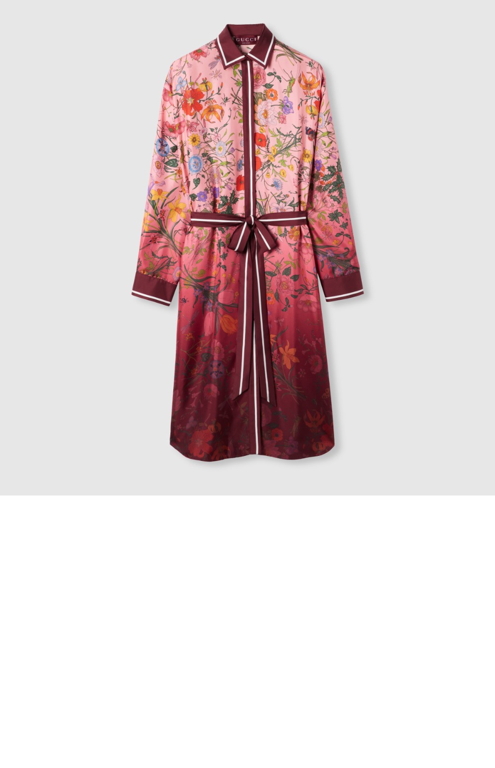 프린트 실크 트윌 셔츠 드레스 > Etc - 기타제품