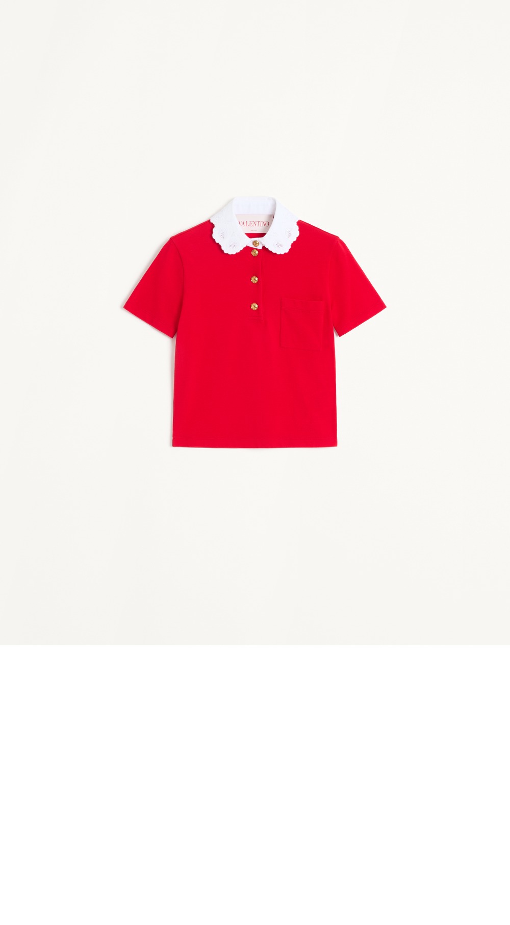 자수 코튼 폴로 셔츠 > 발렌티노