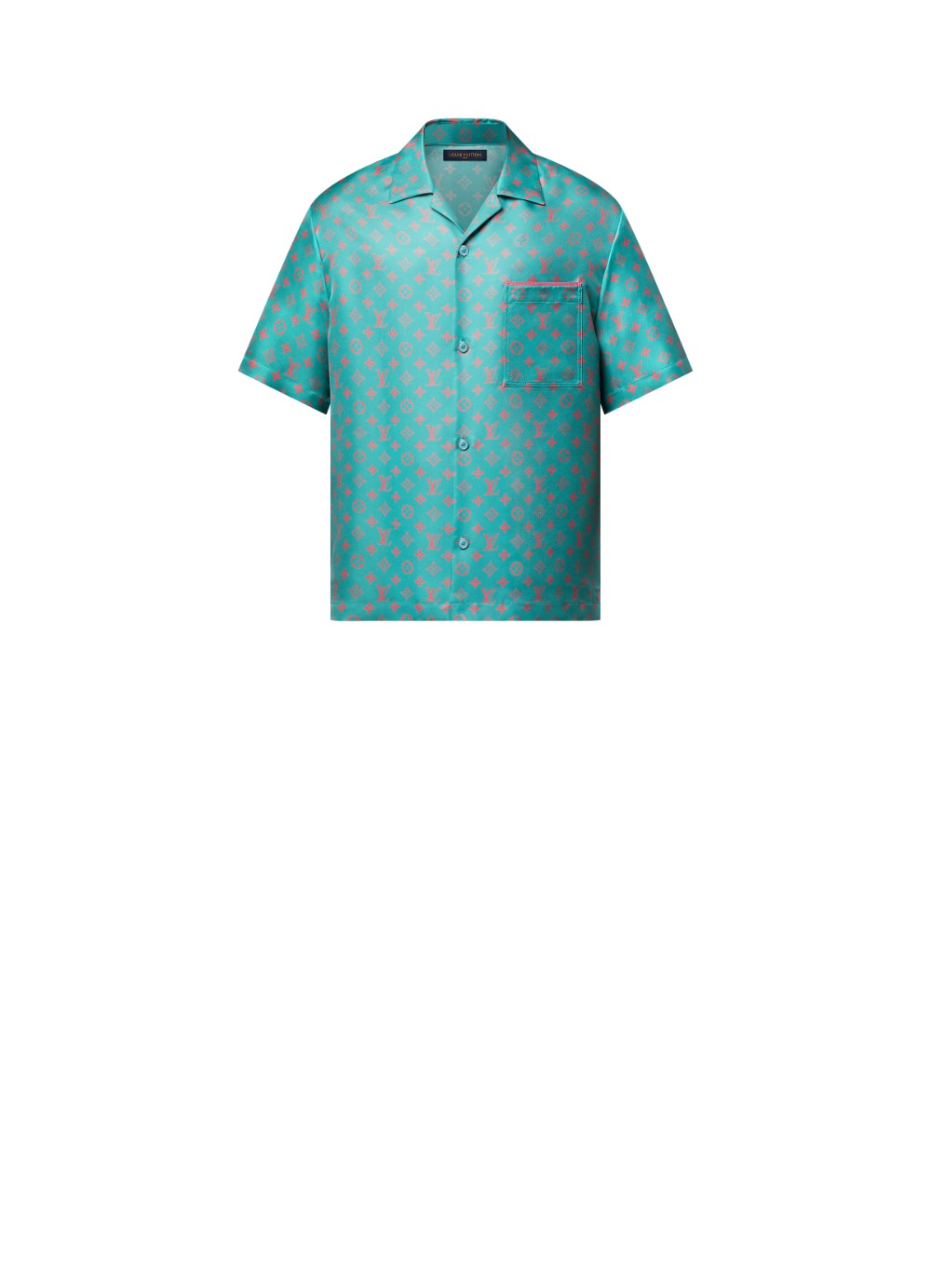 모노그램 쇼트 슬리브드 실크 셔츠 > Etc - 기타제품