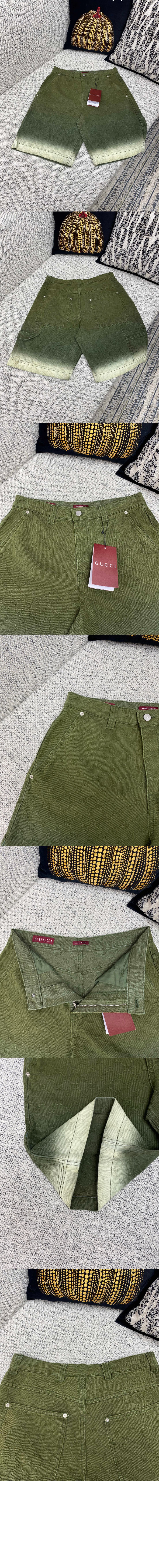 표백 GG 코튼 데님 자카드 반바지 > Etc - 기타제품