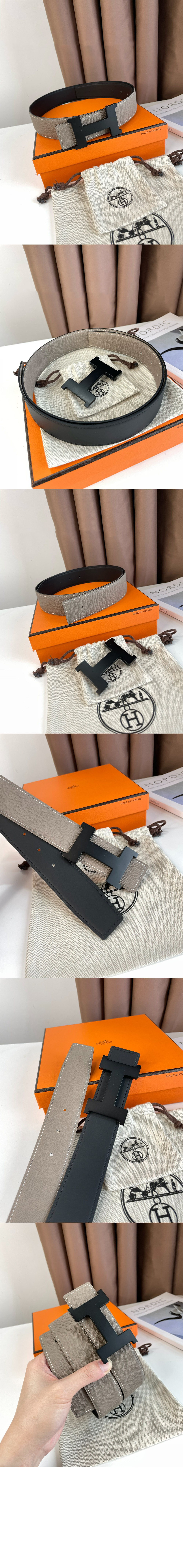 Constance 벨트 버클 리버서블 가죽 스트랩 > 에르메스