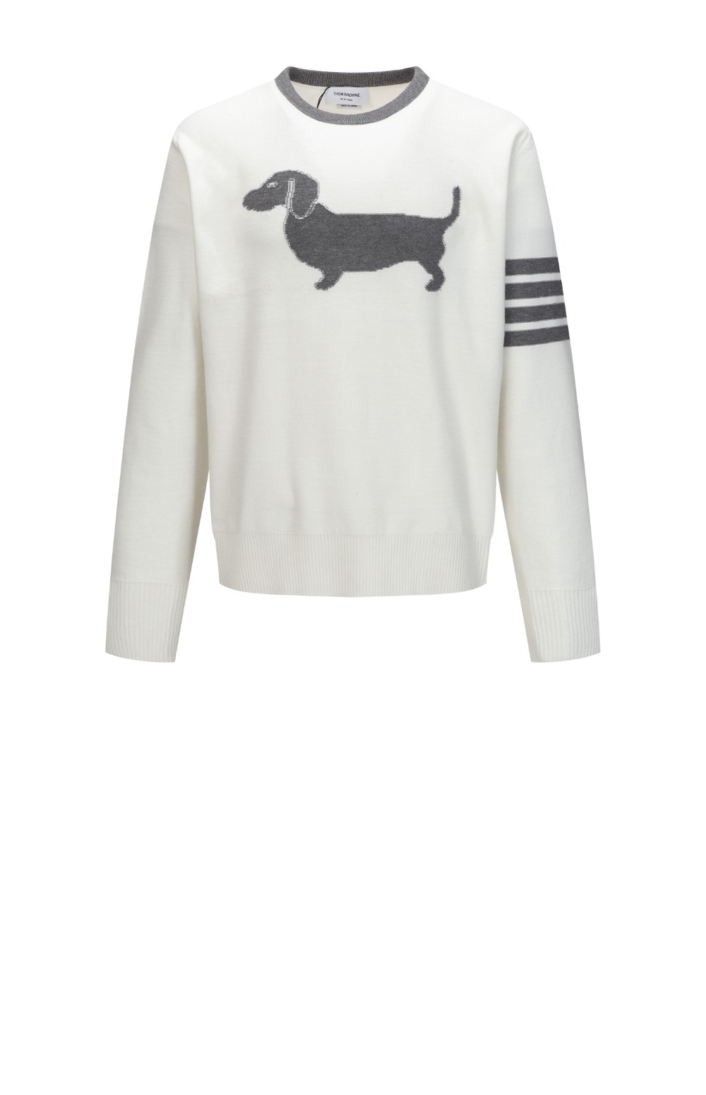 코튼 4-바 헥터 풀오버 > 톰브라운