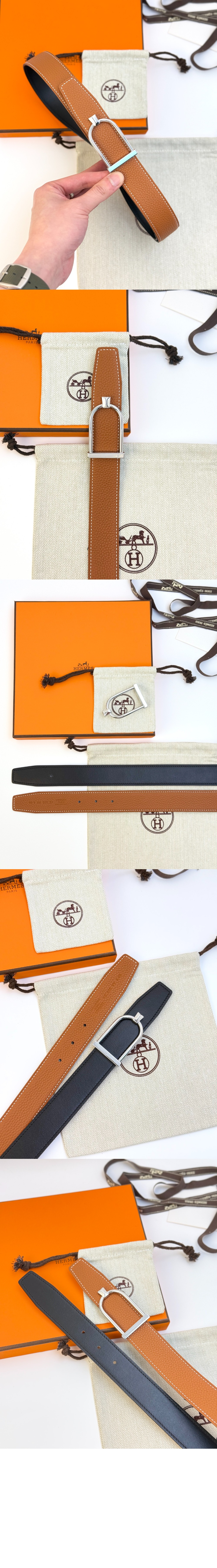 Ecrin 벨트 버클 리버서블 가죽 스트랩 > 에르메스