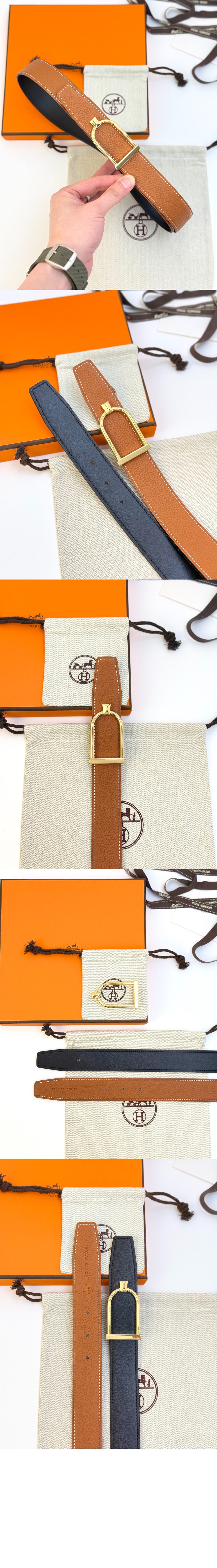 Ecrin 벨트 버클 리버서블 가죽 스트랩 > 에르메스