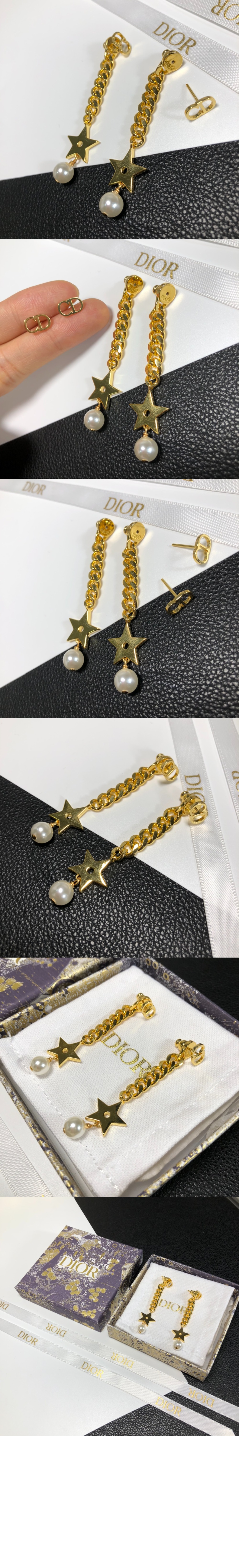 CD 네이비 귀걸이 E1466 > 디올