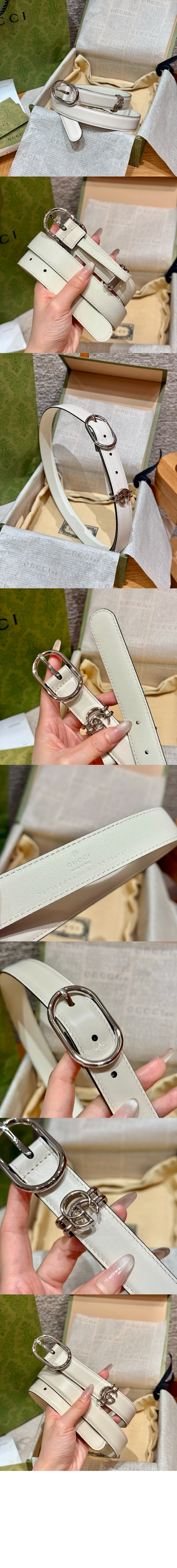 타원형 버클 벨트 ‎813004 > 구찌