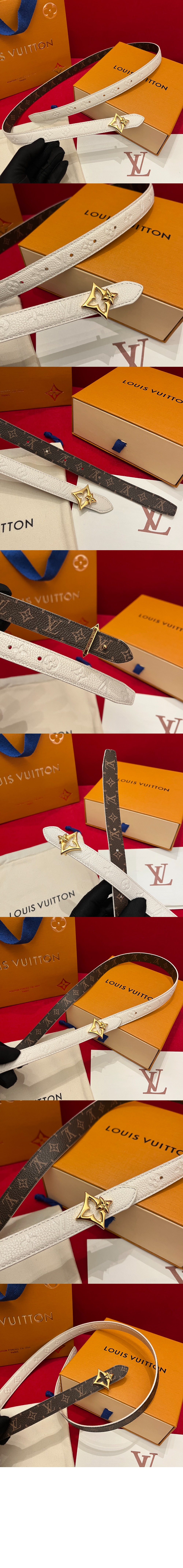 LV 플라워그램 리버서블 벨트 M8783W > 루이비통