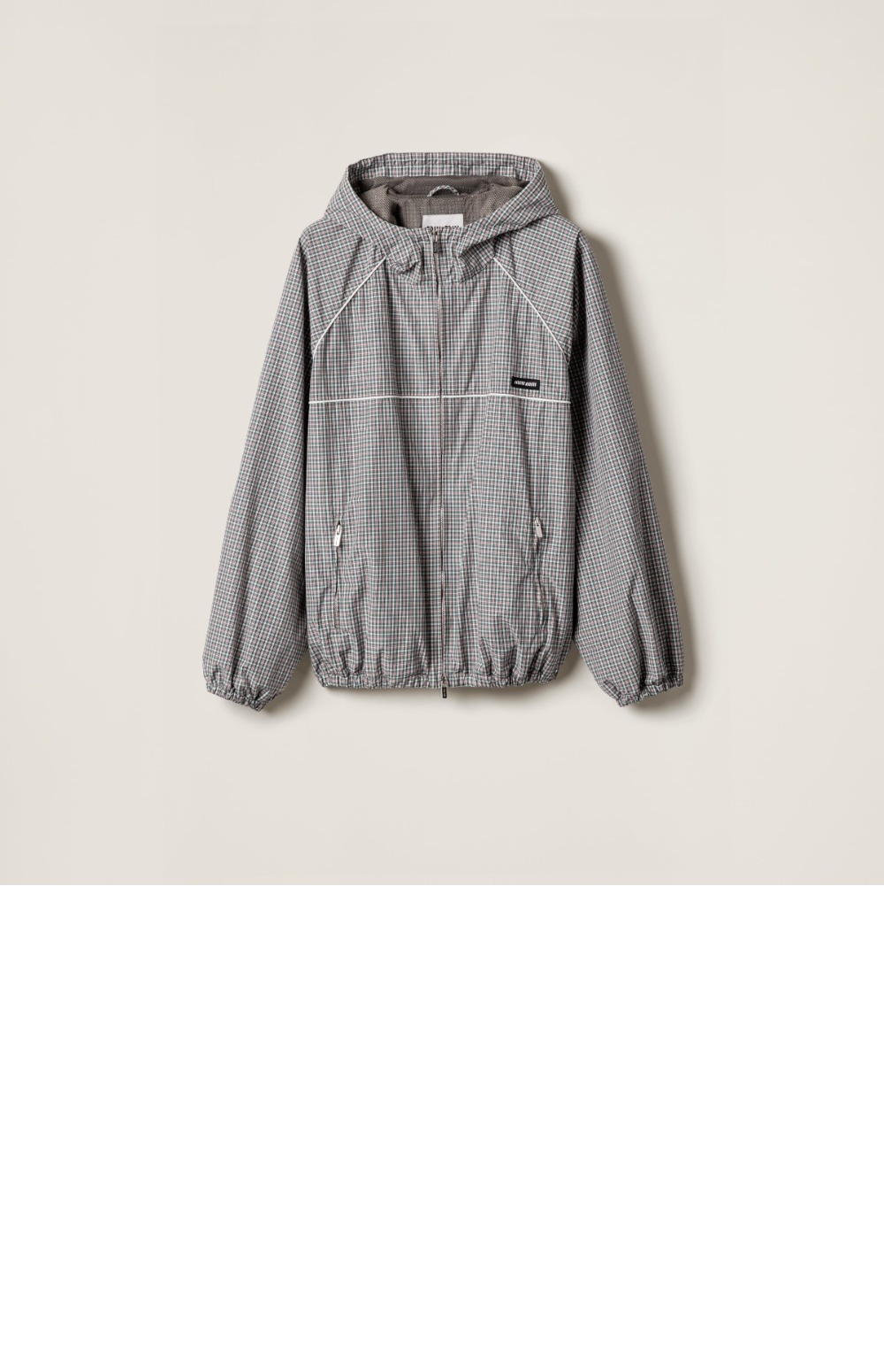 체크 테크니컬 패브릭 봄버 재킷 > Etc - 기타제품