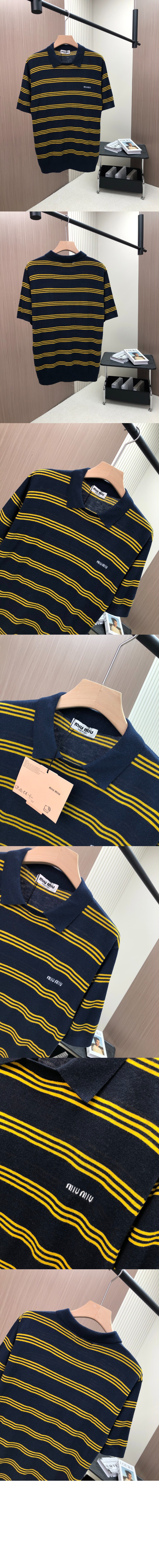 스트라이프 캐시미어 및 실크 폴로 스웨터 > Etc - 기타제품