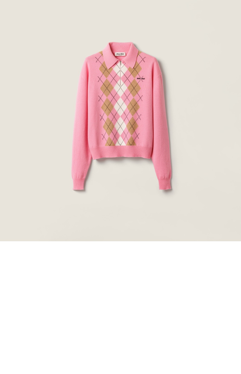 캐시미어 하프 집업 폴로 셔츠 > Etc - 기타제품