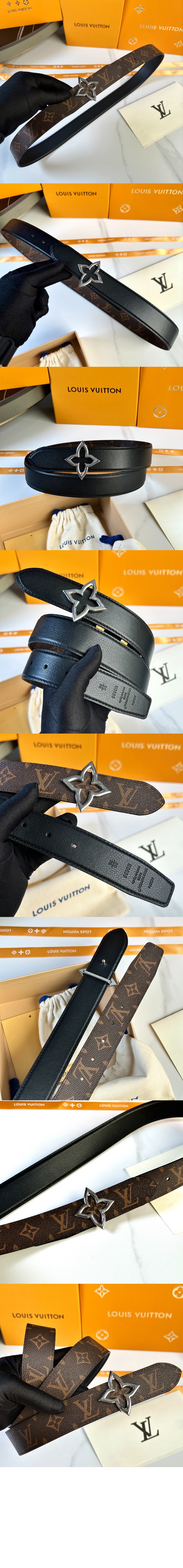 슬림 플라워 리버서블 벨트 M8899U > 루이비통