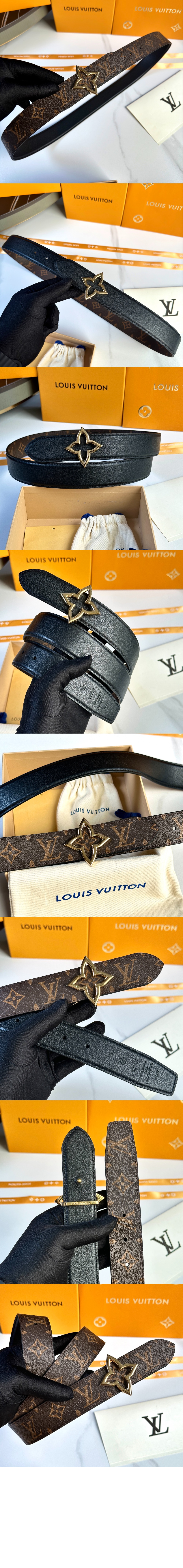 슬림 플라워 리버서블 벨트 M8899U > 루이비통