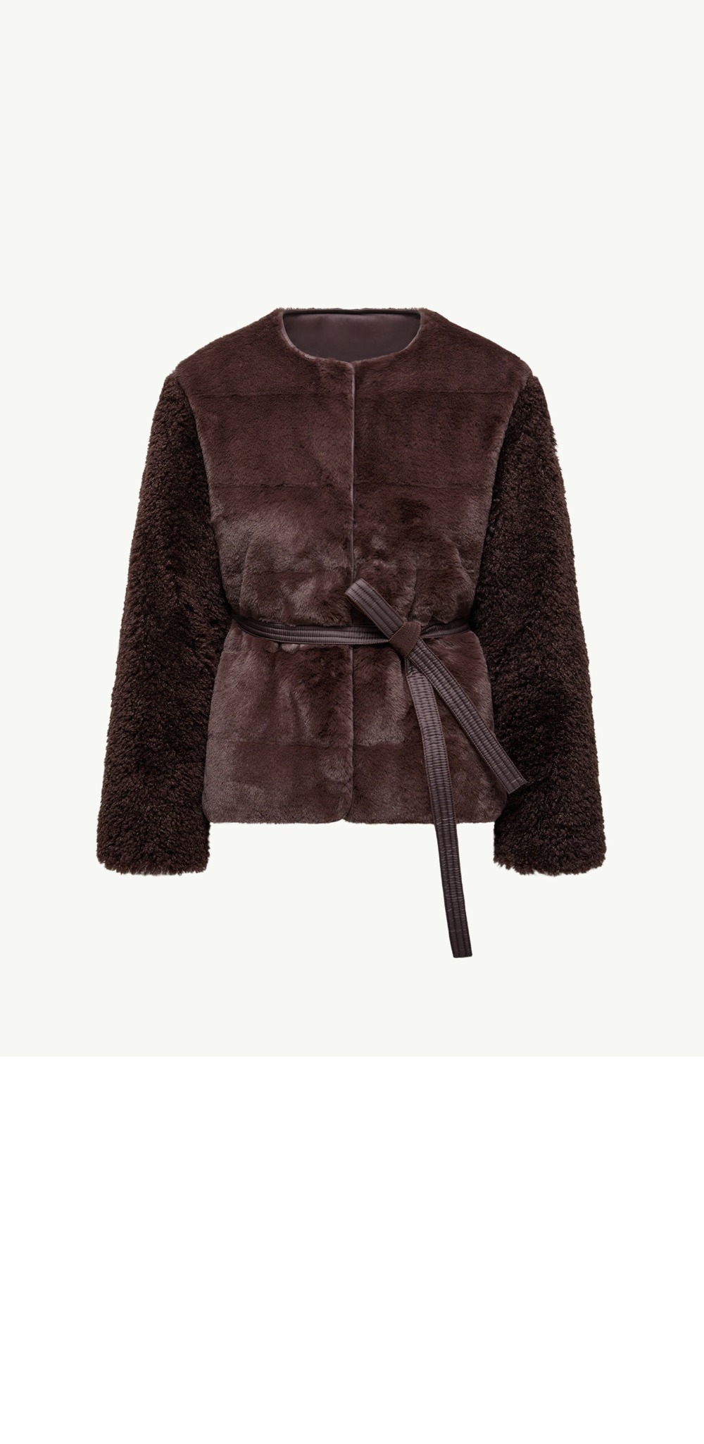 Jouillat 합성 소재 테디 쇼트 다운 재킷 > Etc - 기타제품