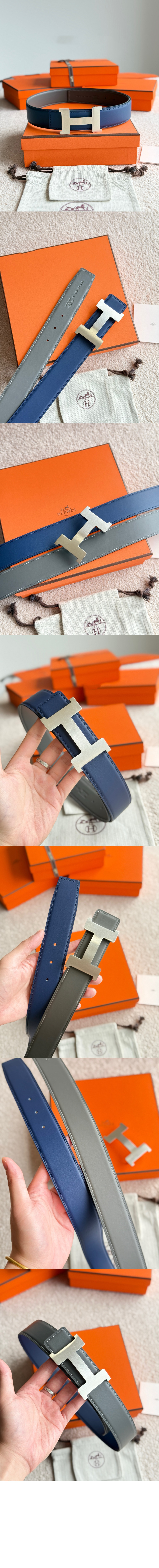 Constance 벨트 버클 리버서블 가죽 스트랩 > 에르메스