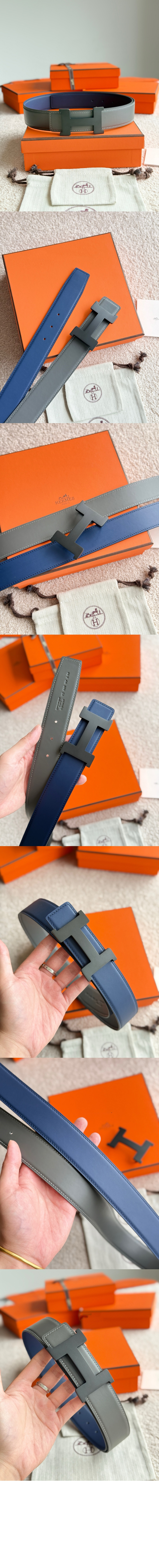 Constance 벨트 버클 리버서블 가죽 스트랩 > 에르메스