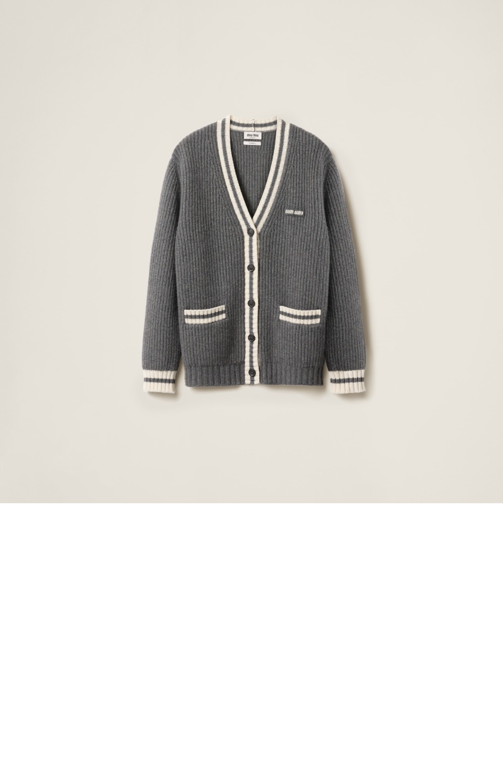 립 조직 니트 울 및 캐시미어 가디건 > Etc - 기타제품