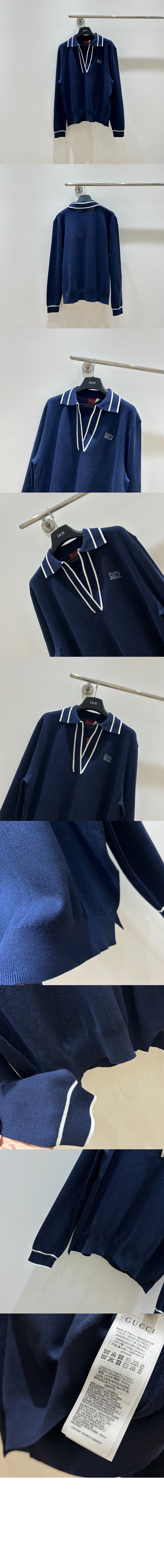 로고 자카드 브이넥 폴로 셔츠 > Etc - 기타제품