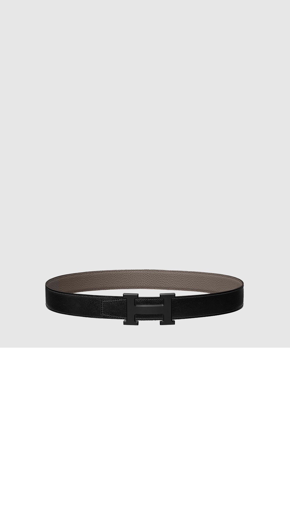 H 벨트 버클 리버서블 가죽 스트랩 > 에르메스