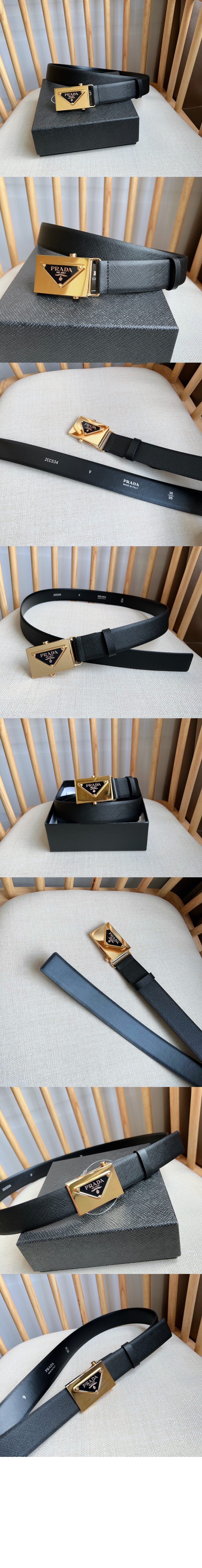 사피아노 가죽 벨트 2CM256 > 프라다