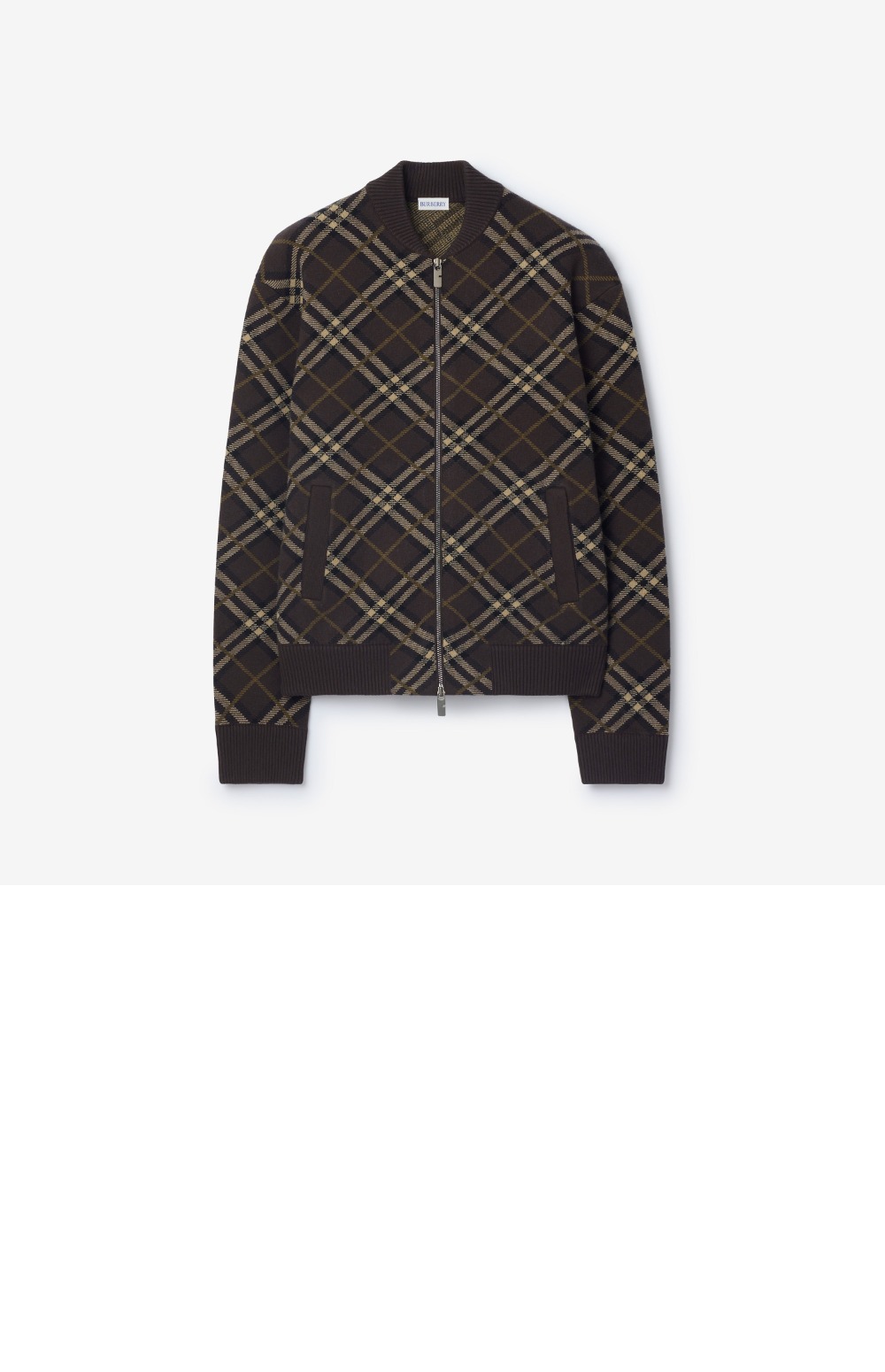 체크 울 캐시미어 보머 재킷 > Etc - 기타제품