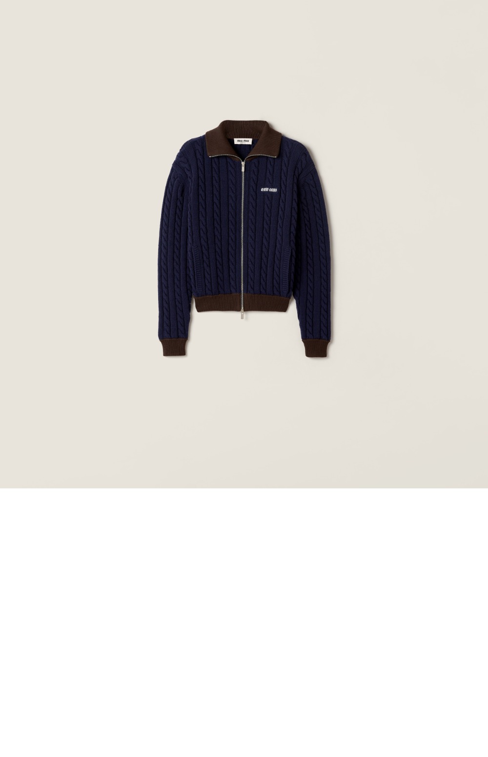 울 및 코튼 지퍼 가디건 > Etc - 기타제품