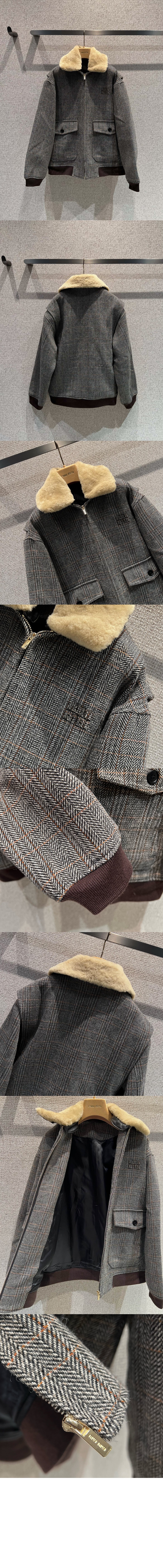 시어링 칼라 셰브론 블루종 재킷 > Etc - 기타제품