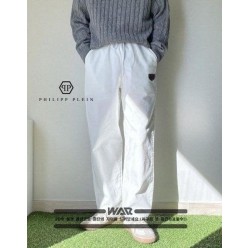 필* 12369번 테이퍼드 와이드 면 밴딩 팬츠