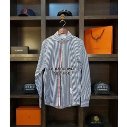 톰* 클래식 라인 삼선 스트라이프 로인셔츠