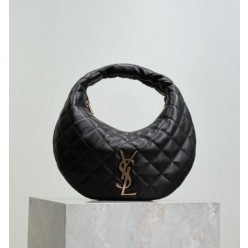 보** 퀼팅 나파 소재 ICARINO 미니백 BLACK 풀박스