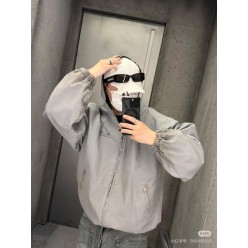 발**** 자수로고 후드 바람막이