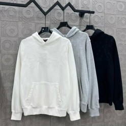 루* 모노그램 자수로고 후드