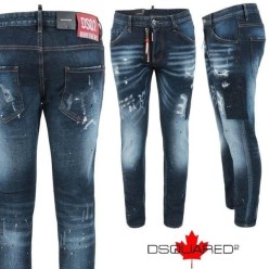 디**** 포인트 앞지퍼 진청 슬림 일자진