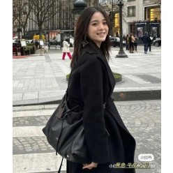 루* 고급 캐리올 다크 MM 숄더백