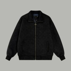 루* 전판로고 스웨이드 자켓