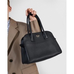 프** 미디엄 가죽 토트백