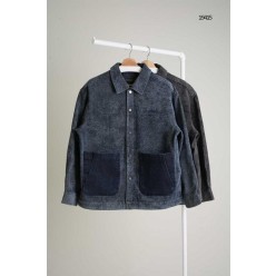 발**** 데님 버튼 셔츠 자켓