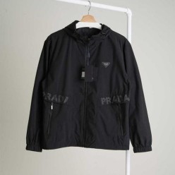 프** 남성 삼각로고 스트링 후드 바람막이